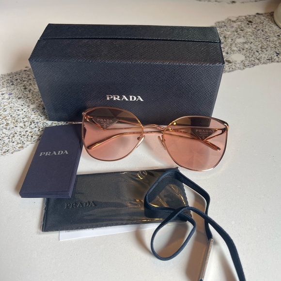 Prada Pink Rose Sunglasses - Picture 6 of 10